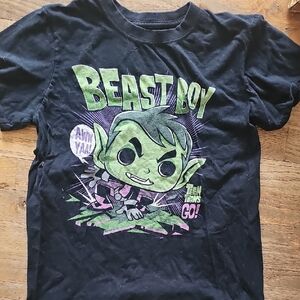Funko Black and Green Beast Boy Kids Tee